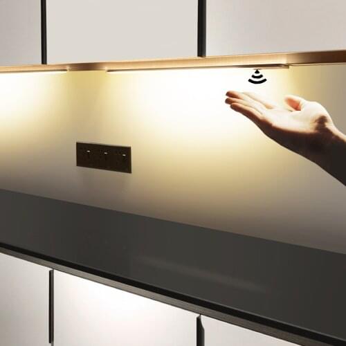 Smart Kitchen Lamp LED Light Hand Sweep Sensor Bar Lights 3 Colors Dimmer Switch Cabinet Cupboard Wardrobe Bedroom Furniture Lus