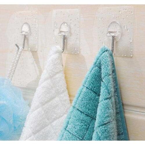 Waterproof Reusable Transparent Stronger Self Adhesive Door Wall Hangers Hooks Suction Heavy Load Rack Cups Sucker For Bathrooms