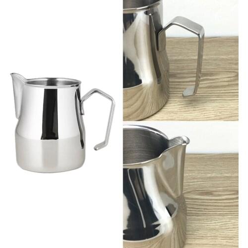 Milk Frother,Stainless Steel Milk Jug,Espresso Cup,Latte/Milk/Coffee Creamer Milk Frother Jug