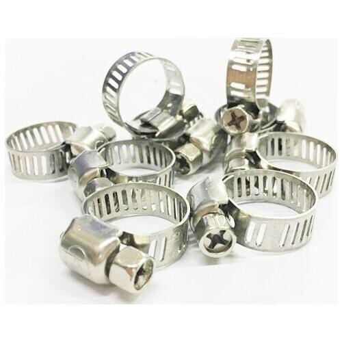 Top Quality. American Type Screw Band Worm Drive Hose Clamps, Stainless steel hose Hoop Pipe Clips
