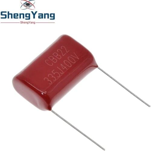 10PCS 400V335J 3.3uF Pitch 25mm 400V 335 3300nf CBB Polypropylene film capacitor