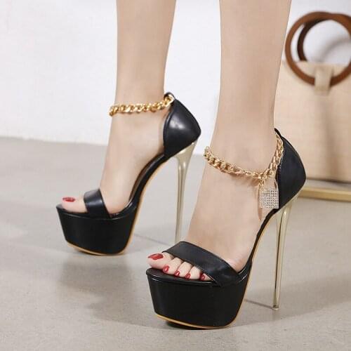 17CM High heels Platform stripper heels Sexy Stage Show Models Party Full dress Nightclub Concise Elegant Mature Pole dance