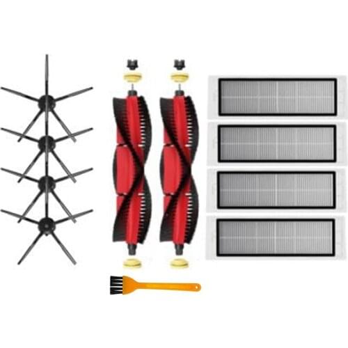 AD-Vacuum Accessories for Xiaomi Roborock S5 S6 Max Pure Maxv Cleaning Robot Part ,Side Brush + Filter+Main Brush