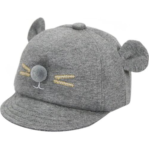 Hot Selling Baby Boy Girl Sun Hat Baseball Cap Cat Design Fashion for Summer Beach Outdoor
