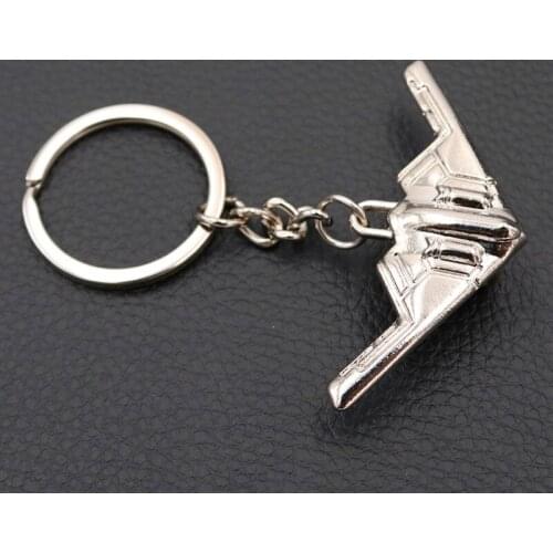 Sky Ghost B2 - U.S. Air Force Invisible Air Bomber Keychain 3D Full Scale Model Charm Military Enthusiast Gift A1211 1pcs