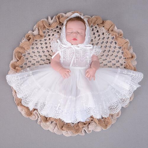 Elegant Baby Girls Dresses Toddler Petal Sleeves Lace Tulle Dress for Birthday Party Wedding Dress Baby Girls Clothes