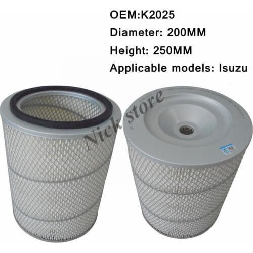 K2025 Air Filter for Machinery And Equipment Suit For Forklift (single row) Isuzu 100P 600P