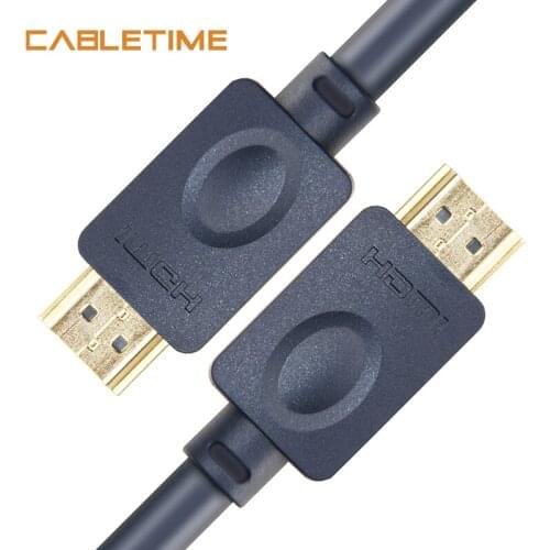 Cabletime HDMI cable 4k 2.0 60Hz UHD CL3 Grade High Speed HDMI to HDMI for Xiaomi Projector Nintend Switch PS4 Television N113