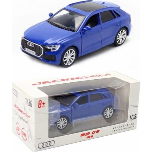JACKIEKIM Diecast Metal Model/1:36 Scale/Audi Q8 SUV Sport Police/Pull Back Toy Car/Educational Collection/Gift/With Box