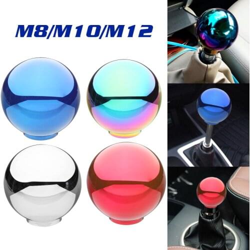 M8/M10/M12 Universal Manual Automatic Round Ball Gear Shift Knob Lever Shifter Handball Gear Knob