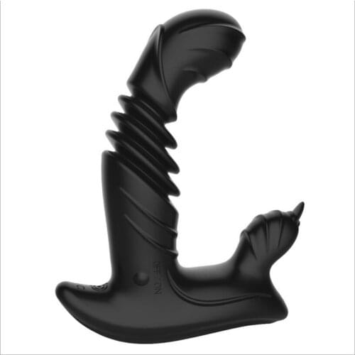 Prostate Massager Rotating Anal Vibrator Silicone Male Butt Plug Anus Vibrating Sex Toy For Men G-Spot Stimulation S0803