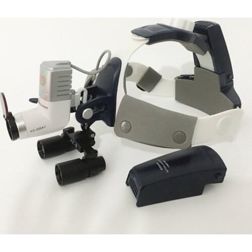 Medical Loupes 4.0/5.0/6.0X Binocular Magnifier Magnifying Glasses+5W LED Dental Headlight Surgical Headlamp Dentistry Filter