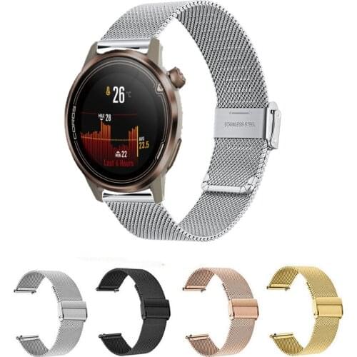 For Samsung Galaxy Watch 3 45mm band 20mm 22mm Solid Stainless Steel Wristbands Mesh Metal Bracelet for Galaxy Watch3 41mm Strap