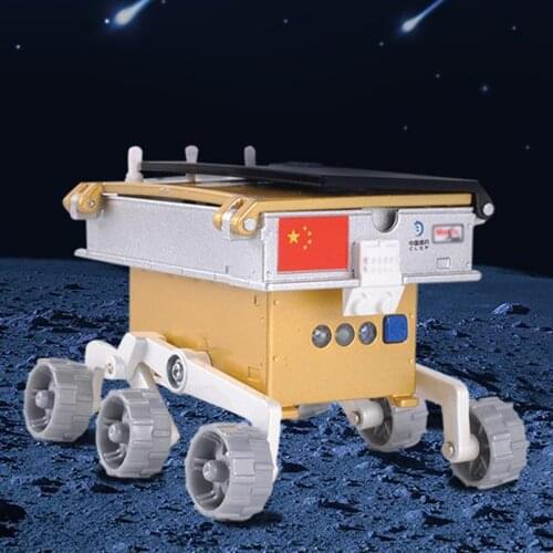1/16 Chang'e 4 Lunar Rover Alloy Model Spacecraft Hobby Science Kit Souvenir Decorations Display Gift with Sound and Lights