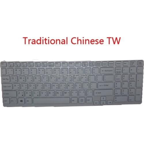 Laptop Backlit TW Keyboard For SONY For VAIO SVE151 SVE17 SVE17135CW V133930BS3CH3A 149156311TW 90.4XW07.N02 new