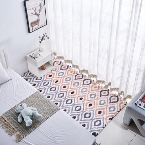 Plush Carpet Rug for Living Room Bedroom Bedside Mat Simple Modern Household Floor Rug Soft Anti-slip Bedroom Rugs Home Decor