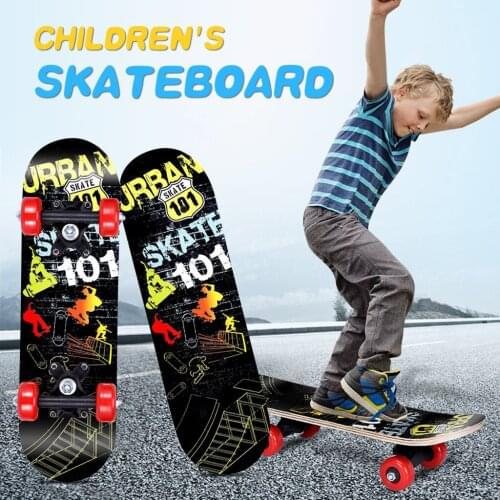 Complete Cartoon Skateboards for Beginners For Boys Girls Kids Slide Plate Four Wheel Skate Board Kids Outdoor toys