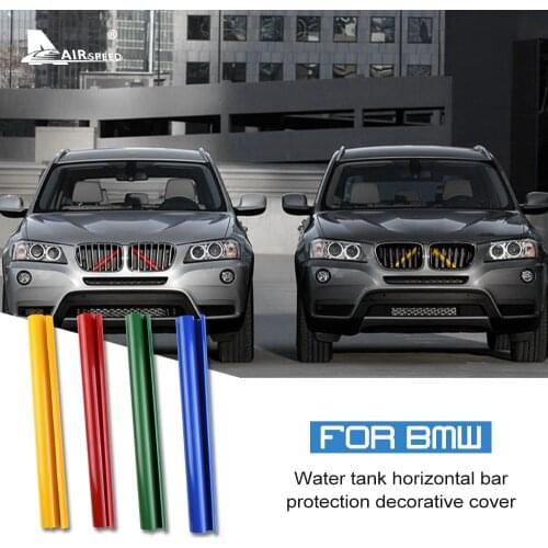 AIRSPEED Front Grille Trim Strips for BMW F10 F11 F02 F30 F32 F20 F25 F26 1 2 3 4 5 7 Series Cover Frame Car Decorative Sticker