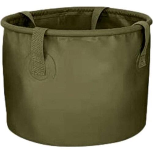 Portable Foldable Water Basin PVC Leak-proof Fishing Bucket Camping Shower Camel Bag Fishing Barrel Storage Bag