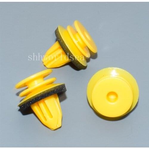 Shhworldsea POM Yellow Front & Rear Door Trim Panel Retaining Clip car plastic rivet fastener for Mercedes-Benz 001-991-26-98