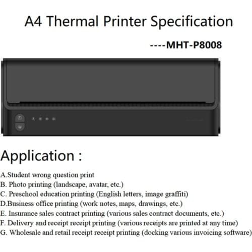 Factory direct sales 2019 new high-quality 58mm thermal printer Small ticket receipt printer USB port With automatic cutter