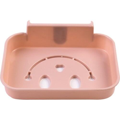 Modern Soap Rack Home Bathroom Soap Dishes Holder Rack Strong Suction Cup Type Soap Basket Tray Organizer Bathroom Accessories