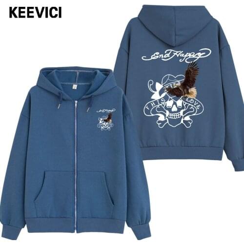 Cotton Zip Up Hoodie Men Y2k Hoodies Skeleton Hip Hop Joggers Sweatshirt Women Punk Streetwear 90s Vintage Plus Size Clothes