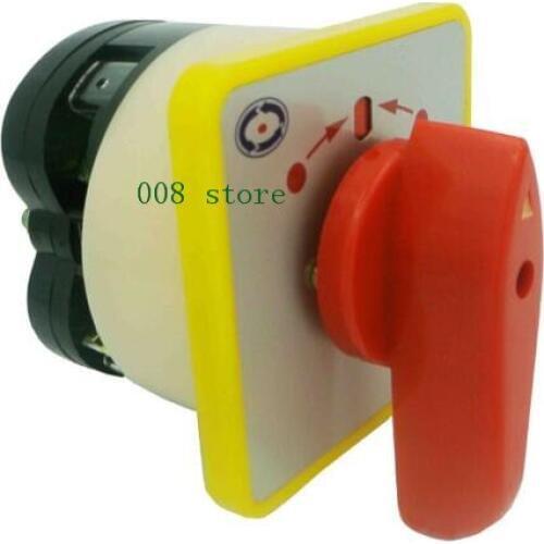 Rotary switch 3 postion 550V 16A 1 pole LW5-16/1B self recover Momentary universal changeover cam switch silver contact