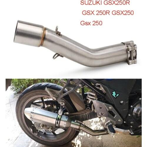 For SUZUKI- GSX250R GSX 250R GSX250 Gsx 250 Motorcycle Exhaust System Middle Pipe Connect Mid Tube escape without Muffler