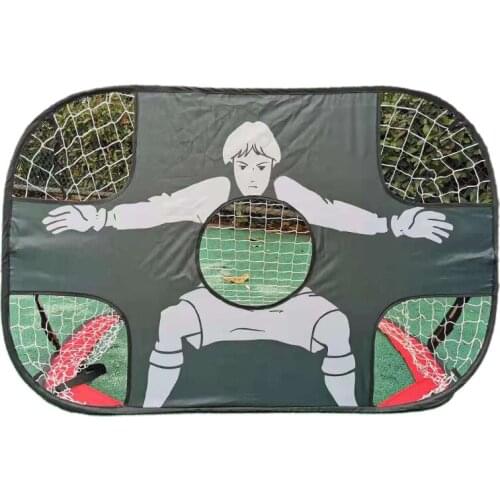2 in 1 Pop Up Kids Soccer Goal Portable Kids Soccer Net, Easy Score Football Indoor/Outdoor Shooting Practice Goal for Backyard