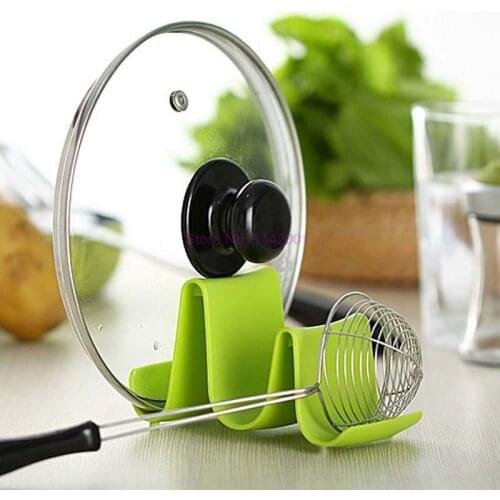 200pcs Plastic Kitchen Wave Shape Pot Pan Cover Lid Shell Stand Holder Racks Ladle Spoon Storage Rack Cooking Tools