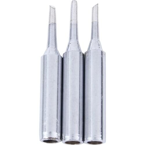 3Pcs 900M-T-2C 60W 2mm Width Bevel Soldering Solder Iron Tip 43 x 6mm