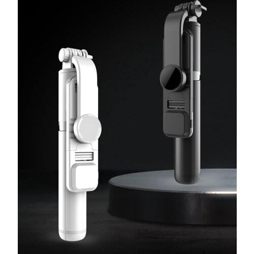 3 in 1 Wireless Bluetooth Selfie Stick Mini Tripod Expandable Monopod with Fill Light Live Streaming Telescopic & Multifunction