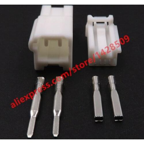 5 Sets 2 Pin Male Female Unsealed Connector 1.2 Seires Car Center Alto Horn Plug Wire Cable Socket For Toyota Prado