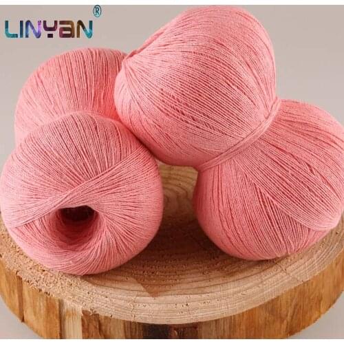 500g Pure natural 48% Cotton yarn for crochet 52% Linen Silk yarn for knitting Baby Summer line Knitting needle thread ZL5200