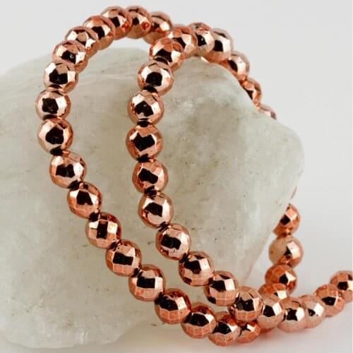 8 mm Bevel Hematite Stone