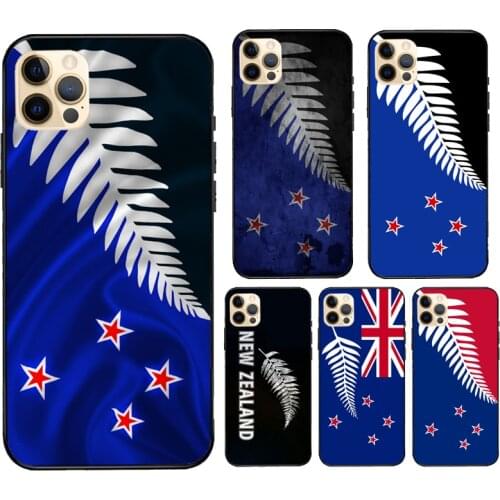 NZ New Zealand Flag Case For iPhone 12 Pro Max mini XS XR SE 2020 6S 7 8 Plus Coque For iPhone 11 Pro Max