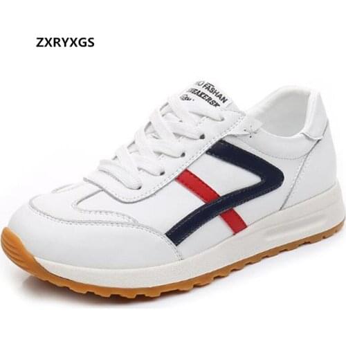 2021 New Cross Straps White Spell Colors Genuine Leather Sneakers Fashion Casual Shoes Soft Comfortable Shoes Women Flat Shoes