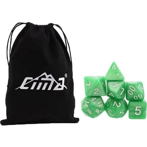 Dice Set Carry Bag Professional RPG Dragons Board Games for Adults Children Accessories D4-D20 Party Family Entertainment Gear