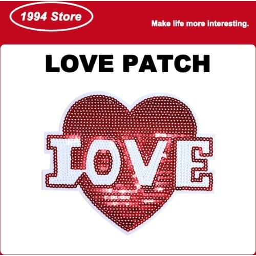 Love Embroidery Patch DIY Dress T-Shirt Jacket Jeans Handbags Decorative Badges Patches For Clothing Letters Sewing Accessories