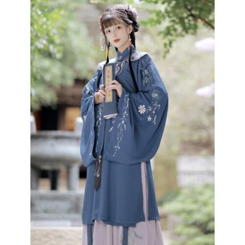 Original Hanfu Women Embroidery Vestidos Traditional Elegant Han Dynasty Princess Dress Lady Chinese Clothes Tang Suit Cosplay