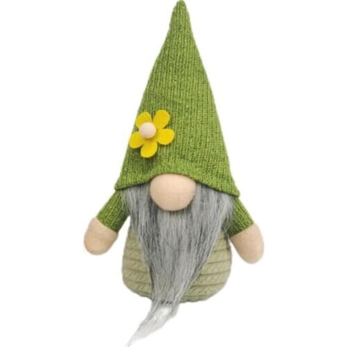 Easter Tomte Doll Plush Figurine Nordic Scandinavian Gnome Elf Ornaments Spring N58C