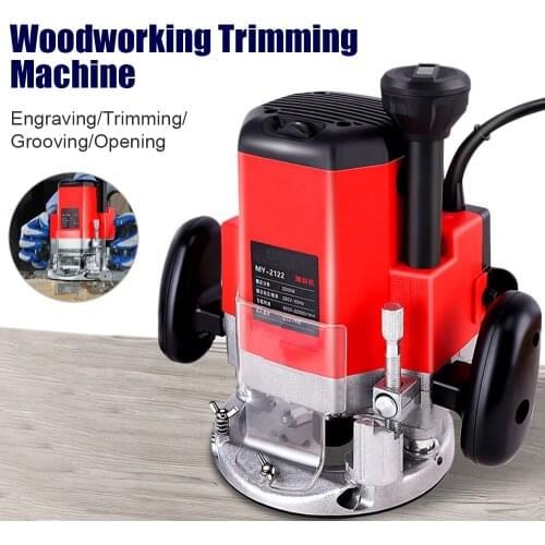 Professional Woodworking Electric Router Trimmer 2200W Wood Milling Engraving Slotting Trimming Machine Hand Carving Carpentry
