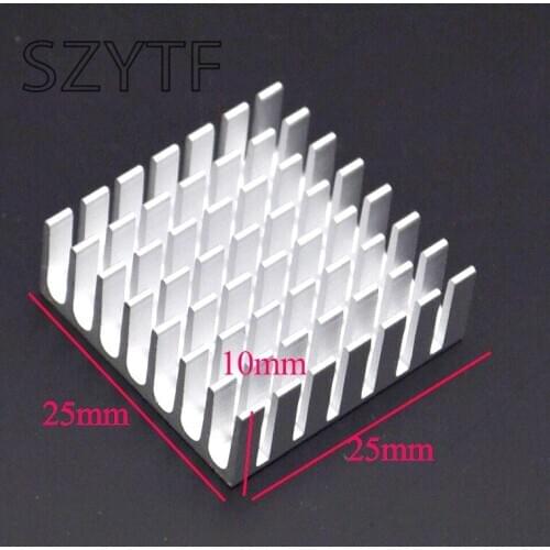 Heat sink 25 * 25 * 10MM (silver) high-quality radiator 5pcs
