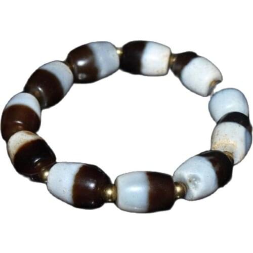 The early collection of agate Yin Yang beads