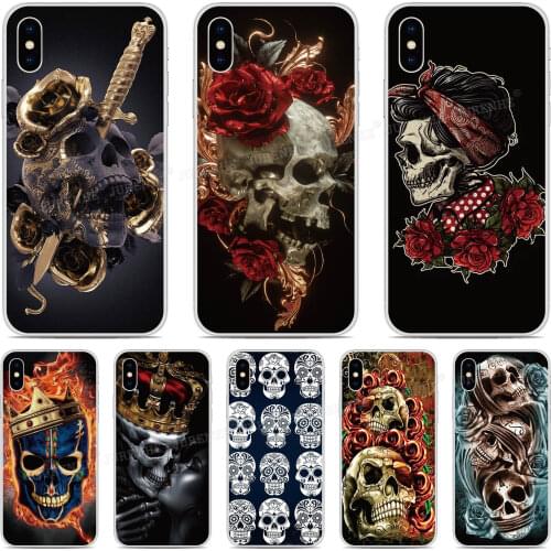 Silicone Skull Bone Cover For Wiko Y81 Y51 Y62 Y61 Y50 Y60 Y80 Sunny 5 View 5 Plus 3 4 Lite 2 Go Power U20 U10 Phone Case