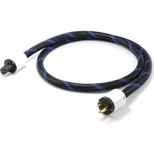 D503320 US Schuko Power cable 5N OFC AC Mains Power Cord HIFI Power Cable For Subwoofer, Amplifier, DV/AV Audiophile