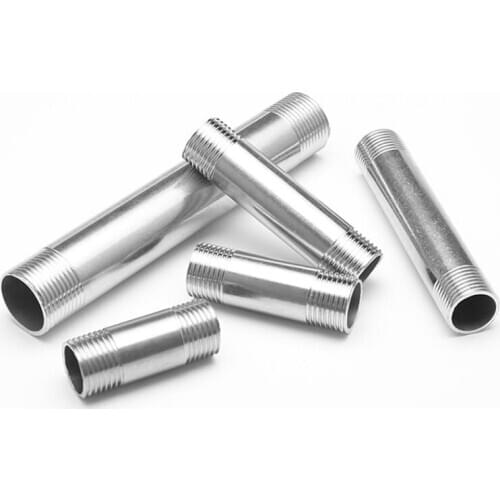 1/2" BSP Male Thread Long Nipple 304 Stainless Steel Pipe Fitting Connector Adapter Coupler