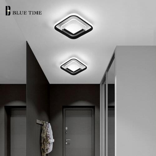 LED Ceiling Light Home Indoor Lighting for Living Room Bedroom Small Aisle Corridor Lights Gold Black Ceiling Lamps AC 110V 220V