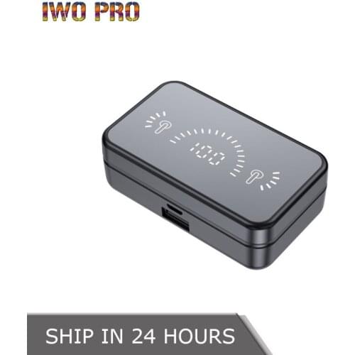 IWO PRO S20 TWS Bluetooth Earphones Stereo Sports Waterproof Wireless Headphones 3500mAh Charging Box Earbuds With Mic